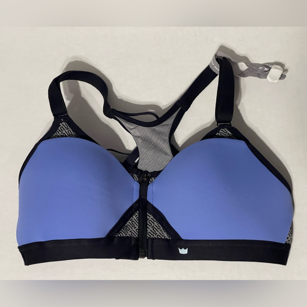 Shefit Exhilarate Sports Bra - Size Small - Pacific Blue and Black - NWT